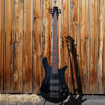 Spector Euro5 LX Alex Webster Solid Black 5-String Bass w/gig bag image 2
