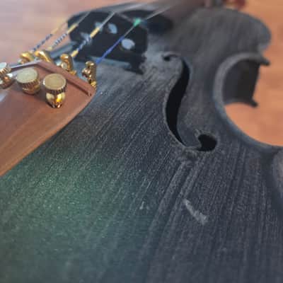 3D Printed Fiddle Violin 4/4 - Black image 6
