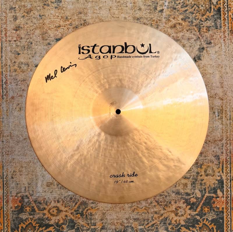 Earlier ISTANBUL Agop Mel Lewis 19” Crash Ride 1722 g Warm With Great Stick Attack! CONTROLLED! image 1