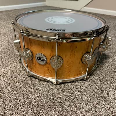 DW Collectors Birch Snare Drum 14x7 Kurillian Birch w/Nickel Hardware image 2