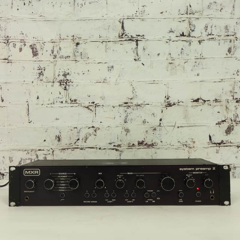 Rare Vintage 1980s MXR System Preamp II Model 150 Stereo Control Center