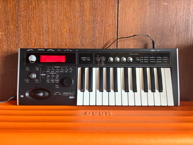 Korg micro X synthesizer/controller Black w/ case, power supply microX image 1
