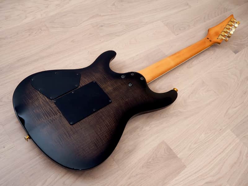 1994 Ibanez S540FM S Series Electric Guitar HSH Transparent Black