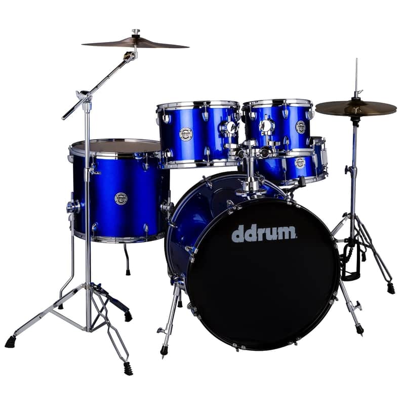 ddrum D2 Series 8x10/9x12/14x16/18x22/6.5x14" 5pc Drum Kit with Cymbals & Hardware image 1