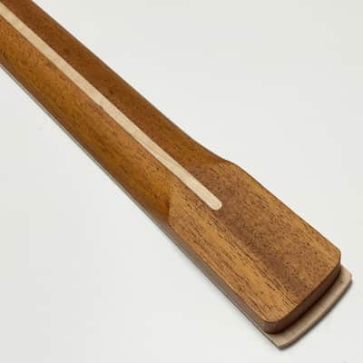 Amuic Strats Guitar Neck 22 Frets, 25.5'' Mahogany Wood Modern C Shape Electric Guitar Neck with Medium Jumbo Fret & Bone Nut for ST Style Guitar Parts Replacement image 9