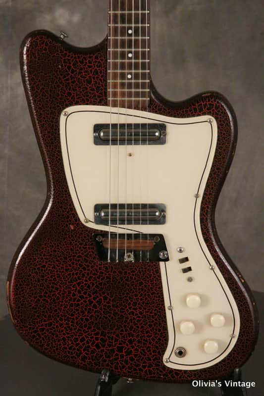 Danelectro Dane C series slimline 1960s Crakle Finish image 1
