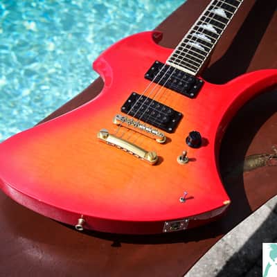 1990’s Fernandes Burny MG-85 - “Hide X” Model - Made In Japan - B.C. Rich Mockingbird Copy image 5