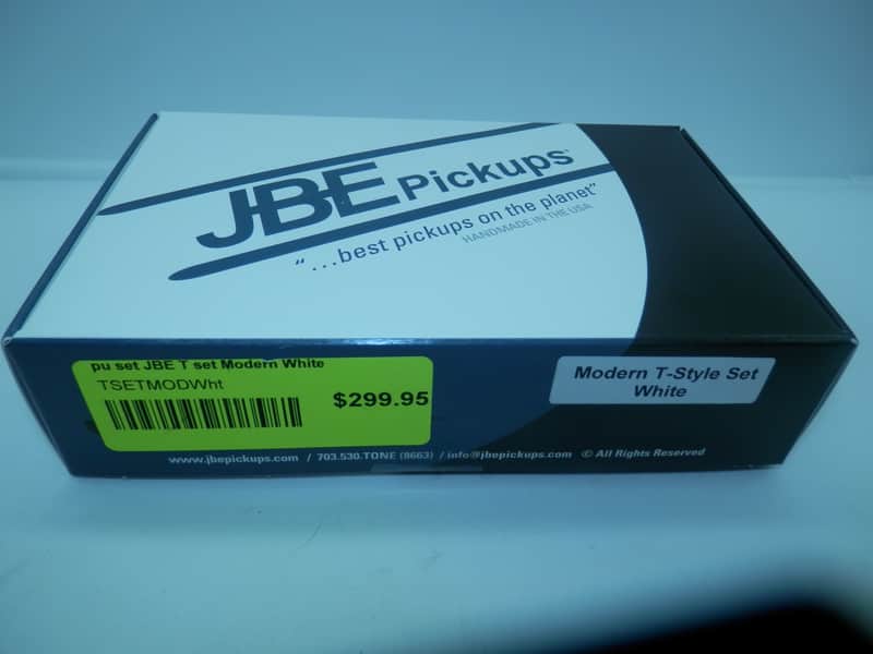 Joe Barden Engineering (JBE Pickups) Modern T-Style Pickup Set White image 1