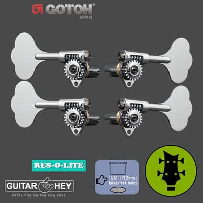 NEW Gotoh GRL510C-12 Bass 4-String L2+R2 11/16" RES-O-LITE Tuners 2x2 - CHROME