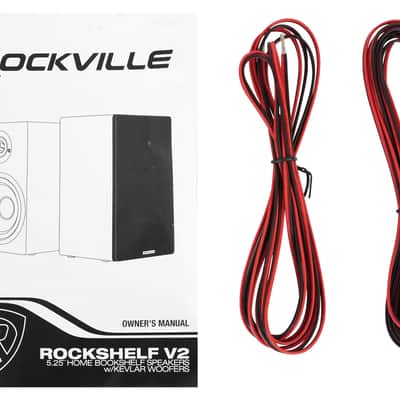 Pair Rockville RockShelf 58B 360w Black 5.25" Home Theater Bookshelf Speakers/8 Ohm image 9
