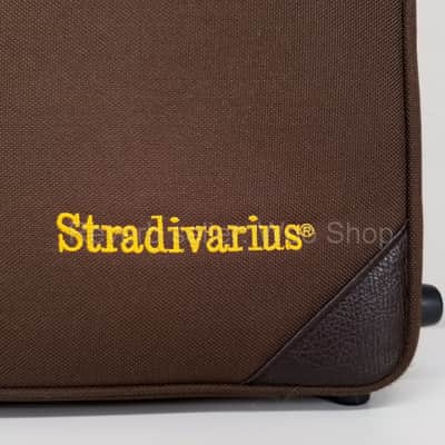 Vincent Bach Stradivarius Trumpet Brown Hard Case 1843 w/ Handles, Zipper Pouch image 3