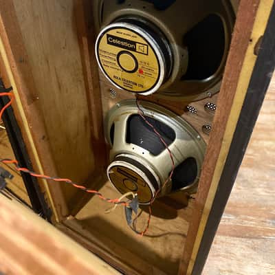 Carlsbro Celestion g12s 2x12 cabinet Late 60s - Black image 10