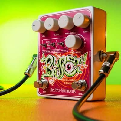 Mint Electro-Harmonix Blurst Modulated Filter Pedal - Pink / White image 1