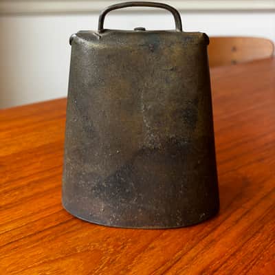 Vintage 1900s 5" Steel Cowbell Unmarked - See Video! image 4