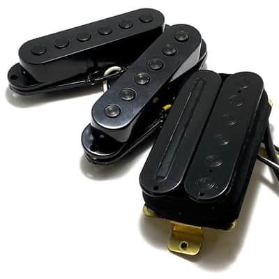 HSS Mixed Humbucker Single Single Pickup Set by Dragonfire ft. Thunder Bucker Bridge + Onyx Strat Single Middle & Neck Pickups with Performance Response image 4