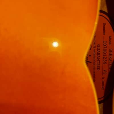 Epiphone Sheraton II Left Handed 1986 - 2007 - Vintage Sunburst image 5