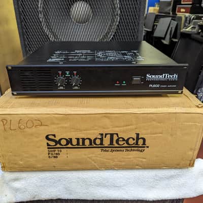 NEW! SoundTech 600 Watt PL 602 Stereo Power Amplifier - Never Displayed! image 1