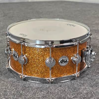 Used DW Collectors VLT 333 Maple 7pc Drum Set Burnt Orange Glass - Very Good image 13