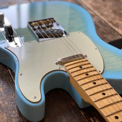 Fender Japan Limited Edition Domestic Only FSR Hybrid II Telecaster Flame Celeste Blue 2024 Collection image 6