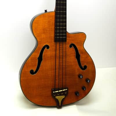 Epiphone Zenith Fretless Chambered Body Electric Bass Guitar - Antique Natural image 2