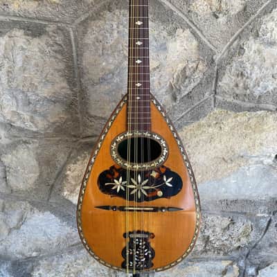 Antique Italian Neapolitan Bowl-Back Mandolin - Ozelli - Late 19th / Early 20th Century with case image 2