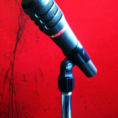 Vintage 1990's Audio-Technica ATM63HE dynamic hyper cardioid microphone w accessories Low Z # 1 image 5
