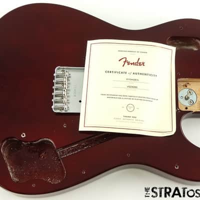 Fender AV II American Vintage Tele 1977 Custom BODY + HARDWARE 77 Wine image 2