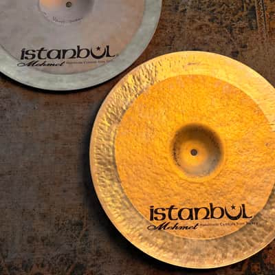 ISTANBUL Mehmet Brilliant Sand Blasted Paper Thin Hihats 16” 1069 1078 g LIGHT RESPONSIVE SMOOTH image 6