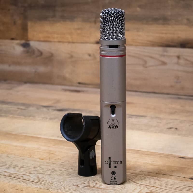 AKG C1000S Condenser Microphone Silver Battery Powered C-1000 S U284168 image 1