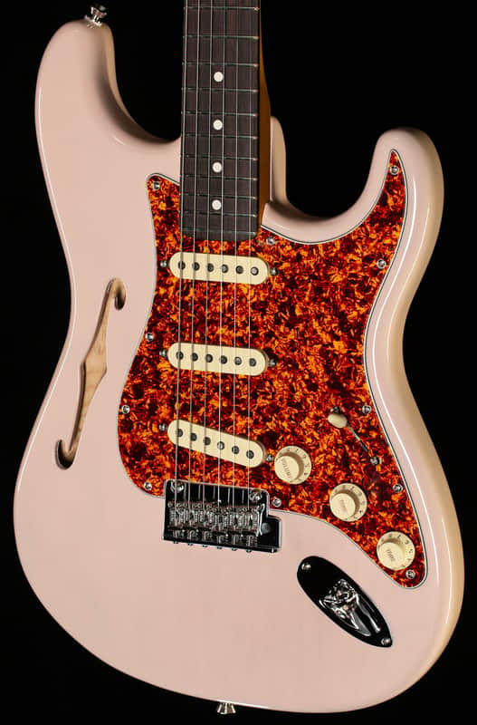 Fender American Professional II Stratocaster Thinline Rosewood Fingerboard Transparent Shell Pink (678) image 1