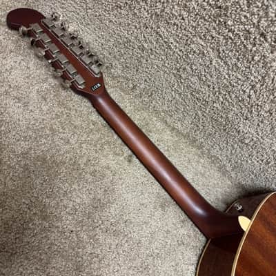 Fender Villager 12-String Acoustic Electric Guitar W Deluxe Bag B image 8