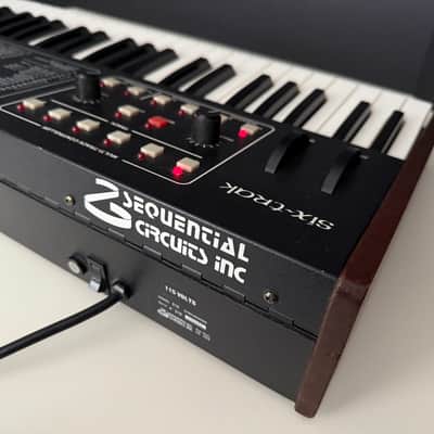 Sequential Circuits Six-Trak Vintage Analog Synthesizer — Original Manual + New Spare Battery + Recently Serviced — Mintiest & Most Complete