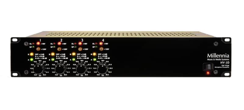 Millennia Media HV-3D-4 Four Channel Microphone Preamplifier (IN STOCK) image 1