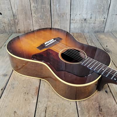 Gibson  LG-1 1965 with Transitional 1 5/8" Nut & Replaced Bridge Original Case - Natural image 9