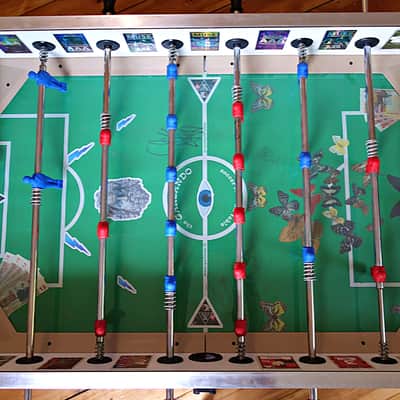 MUSE signed memorablia : Garlando Football Table 70's Red ,White and Blue image 11