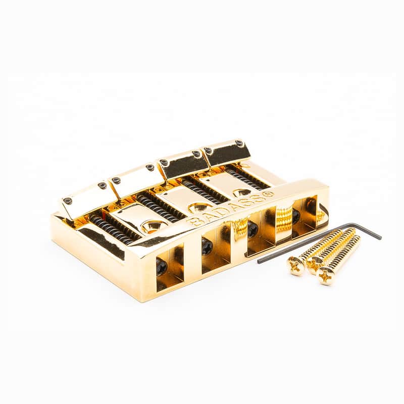 Badass Leo Quan Badass I 4-String Bass Bridge - Gold Finish - New