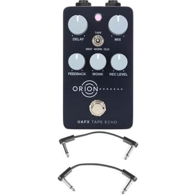 Universal Audio UAFX Orion Tape Echo Pedal and 3 Patch Cables image 2