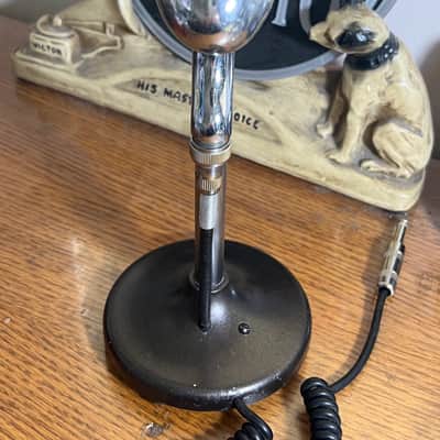 Rare Vintage 1950's Ronette-Holland G210-5 Crystal Microphone, works w/stand image 5