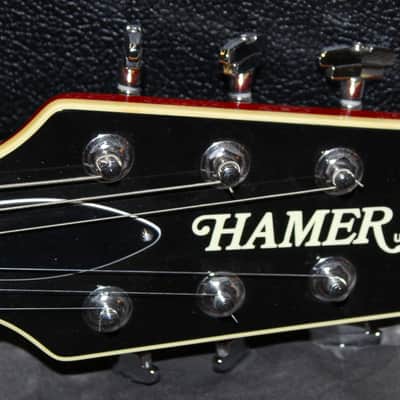2000 Hamer - Newport Solid Spruce Top - Orange Sparkle image 4