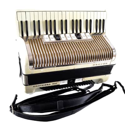 Immagine Rare Old/ Vintage German Made Top Quality Piano LMMM Accordion Hohner Contessa IV M - 120 bass, 12 switches + Hard Case&Straps-Youtube VIDEO - 4