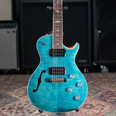 PRS SE Zach Myers Signature Electric Guitar - Myers Blue with Gig Bag image 3