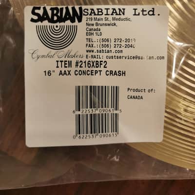 Sabian 16" AAX Concept Crash 216XBF2 image 4
