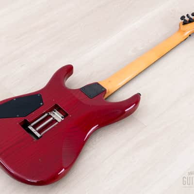 1996 ESP Mirage Superstrat SSH Trans Red w/ Floyd Rose, Hangtags image 14