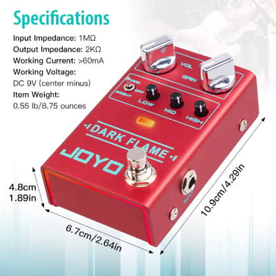 JOYO R-17 Distortion Pedal High Gain Metal Pedal Suit for Riff or Solo Play, FREE PICK + HOLDER+ FREE SHIP USA image 14