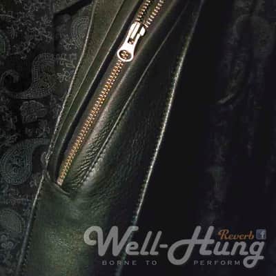 Well-Hung "In The Pocket" 3" wide ultra-padded leather comfort guitar strap image 4