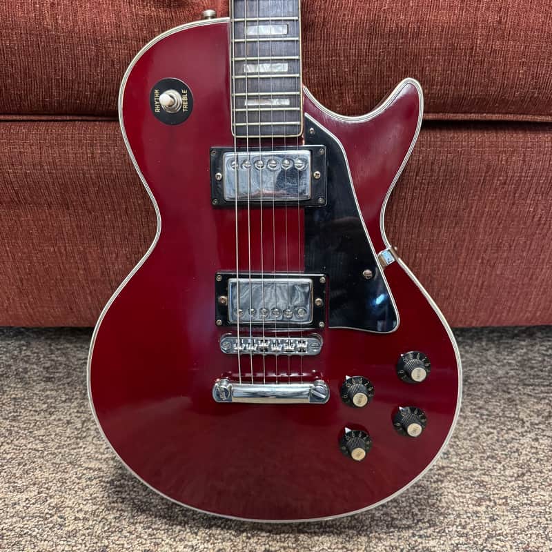 Drifter HLP-2W Les Paul Copy Lawsuit Guitar Trans Red 1970's image 1