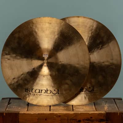 Used Agop Traditional Medium Hi-Hats 14" image 2