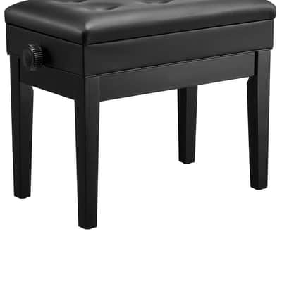 Adjustable Piano Keyboard Bench – Padded Seat with Storage Compartment & Height Control image 1