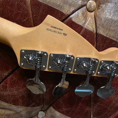 Fender Mustang Bass ARTIST OWNED by THE DARKNESS studio used to record MOTORHEART album Dan & Justin Hawkins Precision Jazz PJ Bass Pickups image 14