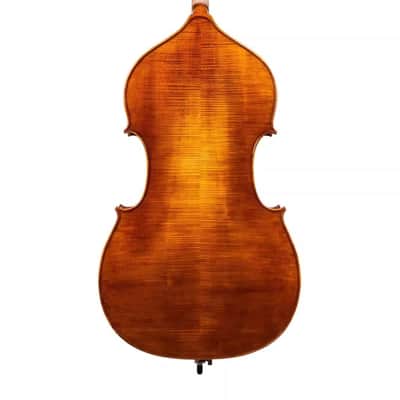 Hand - Carved Upright double bass Solid Maple back,Spruce wood top 3/4,Good Sound image 4